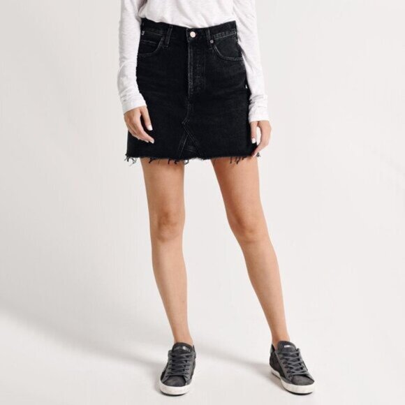 NWT Citizens of Humanity black denim mini skirt, 27 - Picture 9 of 16